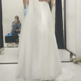 Nowa suknia Monica Loretti XS kolor ivory