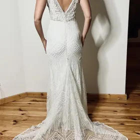 Nowa śmietankowa suknia ślubna z salonu Celiste