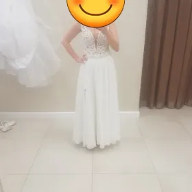 Suknia ślubna na 154cm dla szczupłej osoby