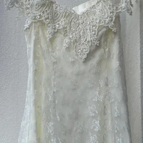 Elegancka Suknia Ślubna Scott McClintock – Nowa, Rozmiar US10/EU ~40,