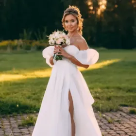 Suknia ślubna z dodatkami