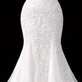 Biała suknia ślubna koronka S/M