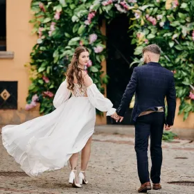 Suknia ślubna boho/romantyczna