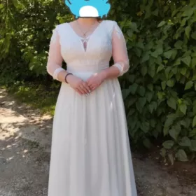 Suknia prosta koronkowa 