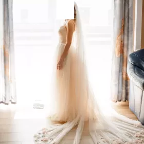 Suknia Ślubna - używana (ideał) + opcja dokupienia welonu