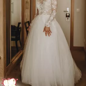 Suknia ślubna Milla Nova Valentina r.36 Koronkowa haftowana 3D księżniczka 