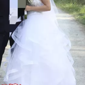 Suknia Princessa z falbanami