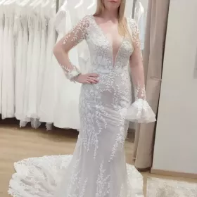 Nowa suknia premium|rybka z trenem|boho|Estee Bade 