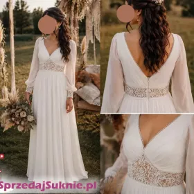 Unikalna, modyfikowana suknia ślubna Dama Couture – model Safona