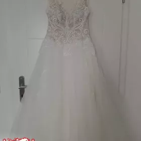 Sprzedam suknię ślubną "MS Moda - Kristin" rozmiar 36, nieuszkodzona, była czyszczona chemicznie