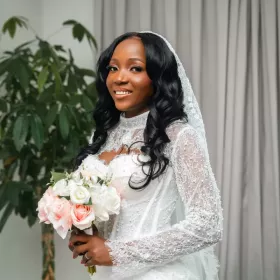 Sleeveless wedding dress with a separate detachable long- sleeve bridal blouse/ top