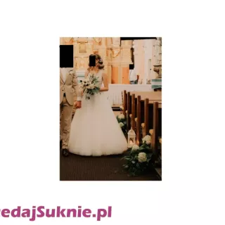 PRZEPIĘKNA SUKNIA KOLOR IVORY