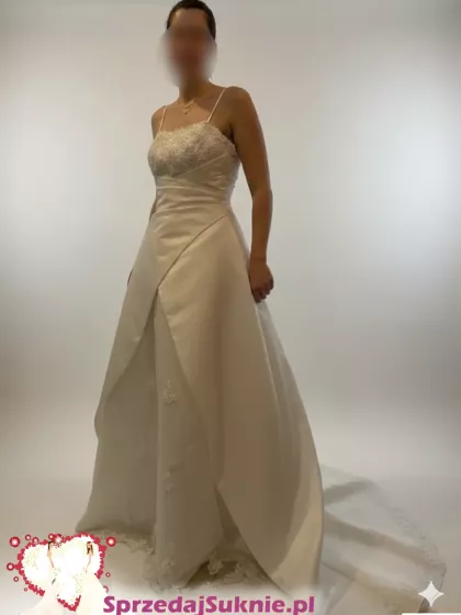 Suknia ślubna na wzrost 170-175 cm - możliwość dopasowania do sylwetki