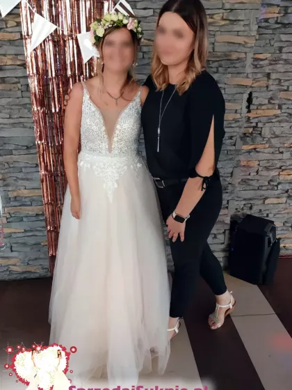 Koronkowa suknia ślubna rozmiar 36-38