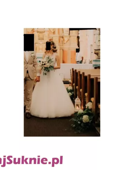 PRZEPIĘKNA SUKNIA KOLOR IVORY