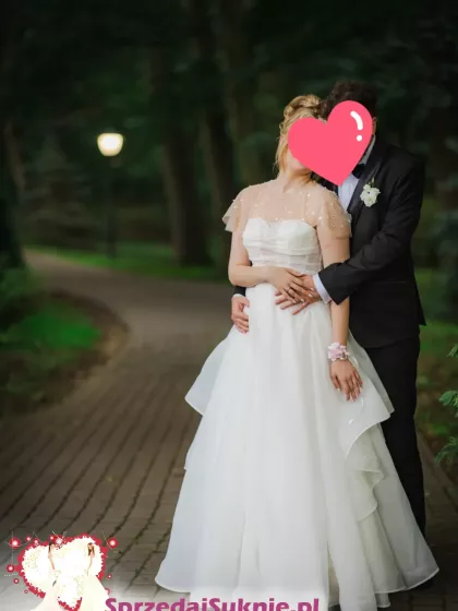 Sprzedam suknię ślubną ELENA MORAR,  rozm.M-L