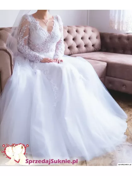 Biała sukienka ślubna 